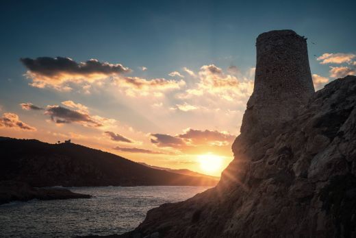 Genoese tower in Ile Rousse